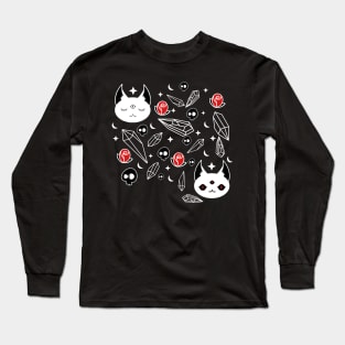 Cats, Crystals, Skulls and Stars oh my! Long Sleeve T-Shirt